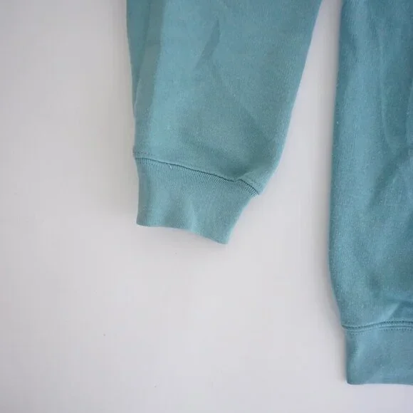 Vintage Shenanigans Teal Cardigan Floral Embroidery Romantic Coastal Grandma M - Picture 10 of 11